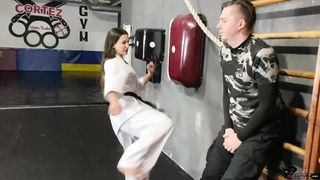 karate sonya slave beating