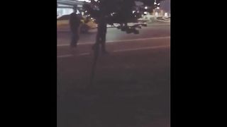 Russian couple fuck on the street 3