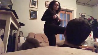 Sexy Cat Burglar Foot Slapping