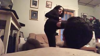 Sexy Cat Burglar Foot Slapping