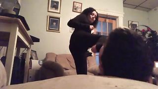 Sexy Cat Burglar Foot Slapping