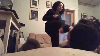 Sexy Cat Burglar Foot Slapping