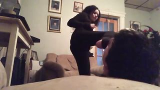 Sexy Cat Burglar Foot Slapping