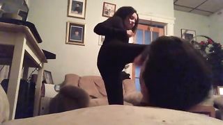 Sexy Cat Burglar Foot Slapping