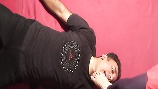 Indian foot gagging with anklets