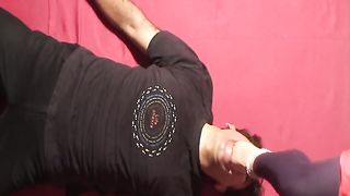 Indian foot gagging with anklets