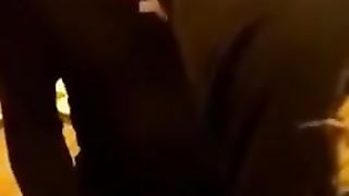 Mistress getting its Slippers Licked by a Filthy Dog