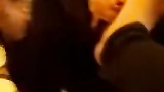 Mistress getting its Slippers Licked by a Filthy Dog