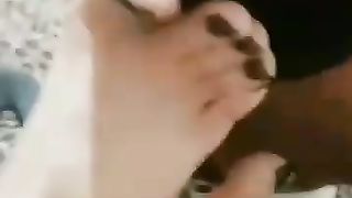 MISS NEGIN & MISS GNDM: foot worship of two Iranian mistresses by a loser slave