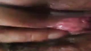 Freaky Asian girl pleasuring herself - selfie