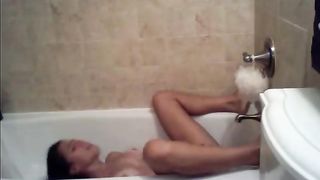 Sexy Slut Gets Off In The Bathtub