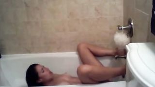 Sexy Slut Gets Off In The Bathtub