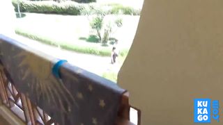 Hot German girl has sex on vacation with cumshot