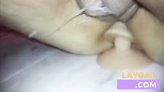 Real wet masturbation on weekend night, when BF didn't cum