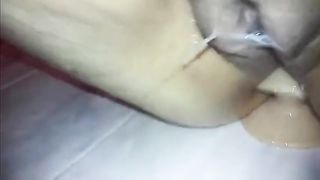 Real wet masturbation on weekend night, when BF didn't cum