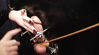 TheEnglishMansion - Dungeon - Electric Cock & Ball Pillory