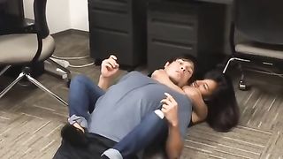 Asian Girlfriend Real KO Smiling