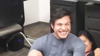 Asian Girlfriend Real KO Smiling