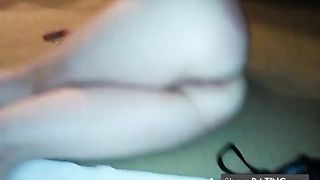 Married Interracial taking BBC in her ass