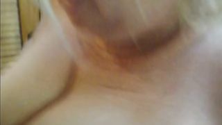 Passionate titfuck and cum