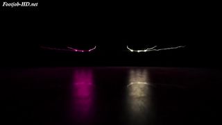 double footjob sockjob