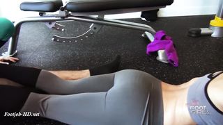 double footjob sockjob