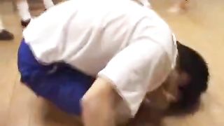 Girls fart on guy student