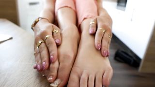 Mistress and foot slave