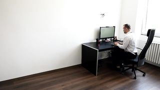 Czech misess and office foot slave