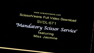 Mixed wrestling headscissor facesit femdom