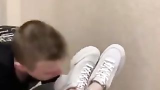 Shoes and socks smelling(young girl)