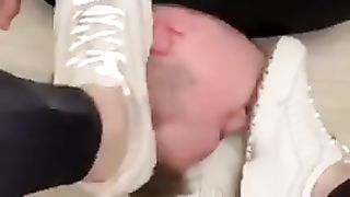 Shoes and socks smelling(young girl)