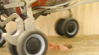 Helplessness at her feet