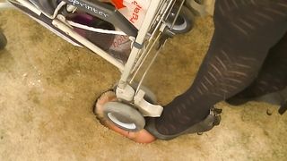 Helplessness at her feet