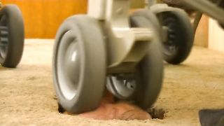 Helplessness at her feet