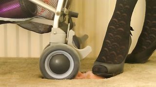 Helplessness at her feet