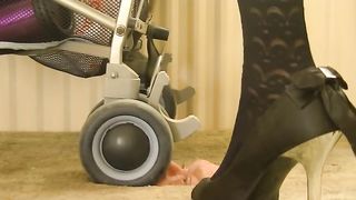 Helplessness at her feet