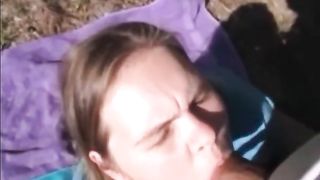 Shy Teen 1st Time Outdoors Sex Scared She's Bout Get Caught