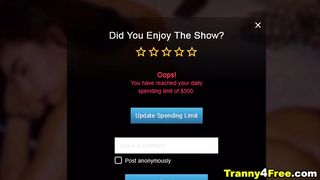 Tranny Babe Gets Her Asshole Bareback