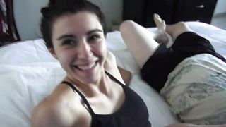 Nikki Next headscissors on bed