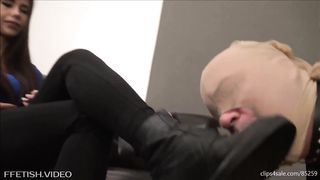 Femdom clean shoes #??