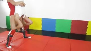 Female headscissors wrestling