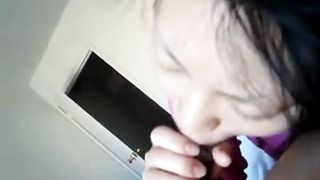 (Asian) Japanese gets black cock inside of her