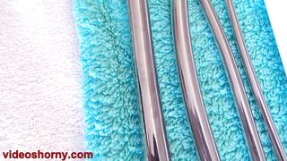 Insertion the catheter in Cervix women Mature