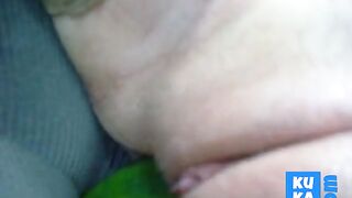 Tuga Lena fucks with vegetable