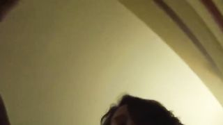 Fit Brazilian girl bed wrestling