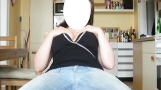 meine Frau, dicke Titten, pissen