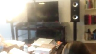 She got on her knees and starts sucking