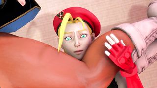 Chun Li Headscissors Cammy - Street Fighter (3D ANIMATION)