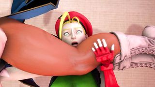 Chun Li Headscissors Cammy - Street Fighter (3D ANIMATION)